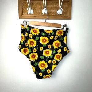 Shein Sunflower High Waist Bikini Bottom Size 0XL